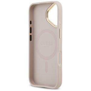 Dėklas Guess Grained Strass Logo MagSafe Apple iPhone 17 rožinės spalvos - Image 7