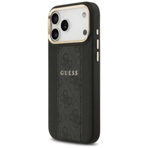 Dėklas Guess 4G Stripe MagSafe Apple iPhone 17 Pro Max juodos spalvos - Image 2