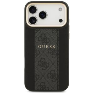 Dėklas Guess 4G Stripe MagSafe Apple iPhone 17 Pro Max juodos spalvos - Image 3