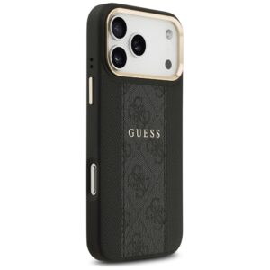 Dėklas Guess 4G Stripe MagSafe Apple iPhone 17 Pro Max juodos spalvos - Image 4