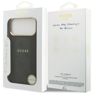 Dėklas Guess 4G Stripe MagSafe Apple iPhone 17 Pro Max juodos spalvos - Image 8