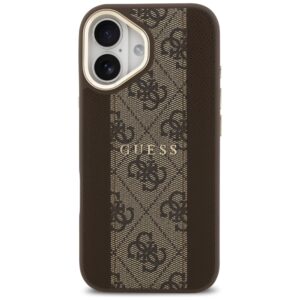Dėklas Guess 4G Stripe MagSafe Apple iPhone 17 rudos spalvos - Image 3