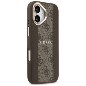 Dėklas Guess 4G Stripe MagSafe Apple iPhone 17 rudos spalvos - Image 4