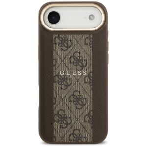 Dėklas Guess 4G Stripe MagSafe Apple iPhone 17 Air rudos spalvos - Image 3