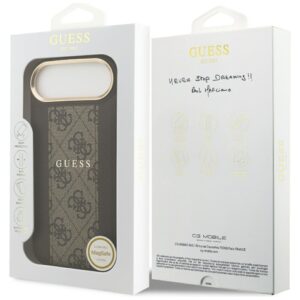 Dėklas Guess 4G Stripe MagSafe Apple iPhone 17 Air rudos spalvos - Image 8