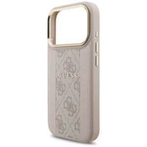 Dėklas Guess 4G Stripe MagSafe Apple iPhone 17 Pro rožinės spalvos - Image 6