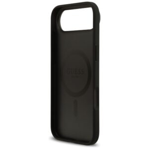 Guess Grained Flowers Classic Logo MagSafe dėklas Apple iPhone Air juodos spalvos - Image 7