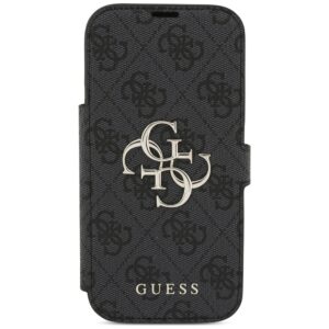Guess Book 4G Metal Logo Dėklas Apple iPhone 17 Pro juodos spalvos - Image 3