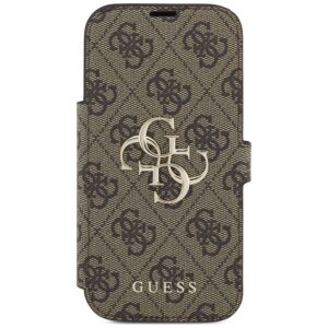 Guess Book 4G Metal Logo Dėklas Apple iPhone 17 Pro rudos spalvos - Image 3