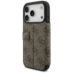 Guess Book 4G Metal Logo Dėklas Apple iPhone 17 Pro rudos spalvos - Image 5