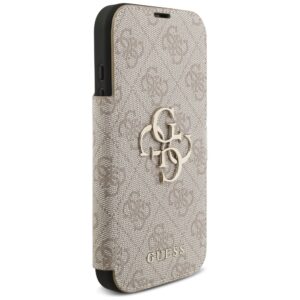 Guess Book 4G Metal Logo Dėklas Apple iPhone 17 Pro rožinės spalvos - Image 4