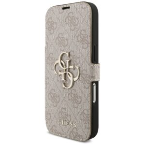 Guess Book 4G Metal Logo Dėklas Apple iPhone 17 Pro rožinės spalvos - Image 2
