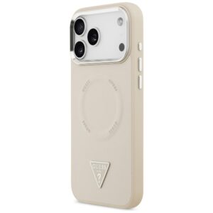 Guess Triangle Logo MagSafe dėklas Apple iPhone 17 Pro Beige - Image 2