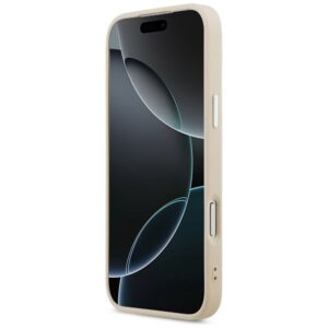 Guess Triangle Logo MagSafe dėklas Apple iPhone 17 Pro Beige - Image 5
