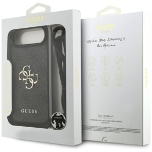 Dėklas Guess 4G Big Logo Cord Stap Crossbody Apple iPhone Air juodos spalvos - Image 7