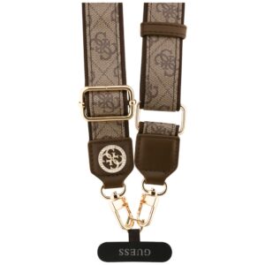Universal lanyard Guess CBDY 4G Tether Patch Strass Metal Logo brown - Image 3