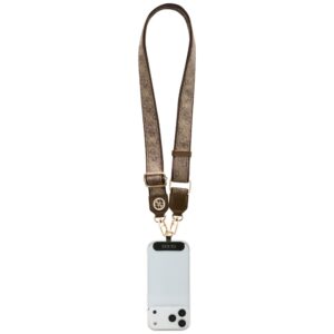 Universal lanyard Guess CBDY 4G Tether Patch Strass Metal Logo brown - Image 4