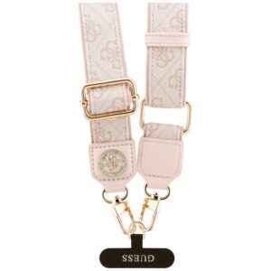Universal lanyard Guess CBDY 4G Tether Patch Strass Metal Logo rožinės spalvos - Image 3