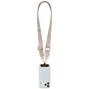 Universal lanyard Guess CBDY 4G Tether Patch Strass Metal Logo rožinės spalvos - Image 4