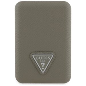 Power Bank Guess Grained Triangle 5000mAh 15W USB-C MagSafe Inductive brown - Image 2