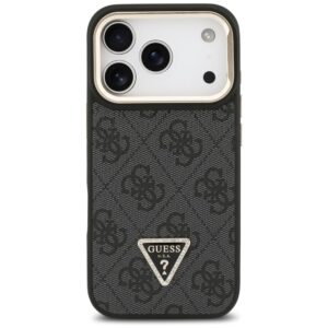 Dėklas Guess 4G PU Triangle Logo & Stand Camera Magsafe Apple iPhone 17 Pro juodos spalvos - Image 3