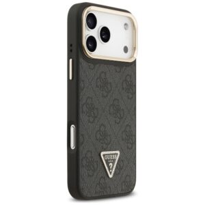 Dėklas Guess 4G PU Triangle Logo & Stand Camera Magsafe Apple iPhone 17 Pro Max juodos spalvos - Image 4