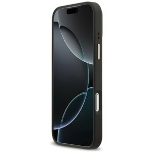 Dėklas Guess 4G PU Triangle Logo & Stand Camera Magsafe Apple iPhone 17 Pro Max juodos spalvos - Image 5