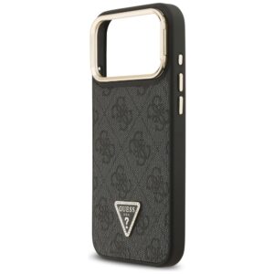 Dėklas Guess 4G PU Triangle Logo & Stand Camera Magsafe Apple iPhone 17 Pro Max juodos spalvos - Image 6