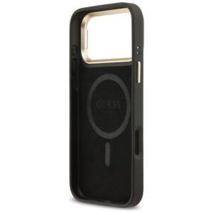 Dėklas Guess 4G PU Triangle Logo & Stand Camera Magsafe Apple iPhone 17 Pro Max juodos spalvos - Image 7