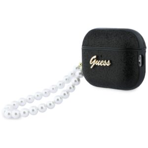 Dėklas Guess Glitter Pearl Strap skirtas AirPods Pro 3 juodos spalvos - Image 3