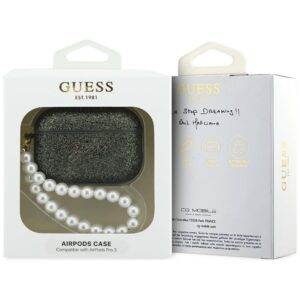 Dėklas Guess Glitter Pearl Strap skirtas AirPods Pro 3 khaki - Image 4