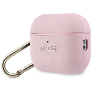 Dėklas Guess Grained Classic Logo Hook skirtas AirPods Pro 3 rožinės spalvos - Image 3