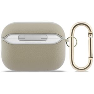 Dėklas Guess Grained Classic Logo Hook skirtas AirPods Pro 3 aukso spalvos - Image 2