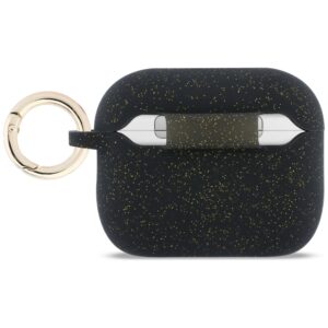 Dėklas Guess Silicone Glitter Ring skirtas AirPods Pro 3 juodos spalvos - Image 2