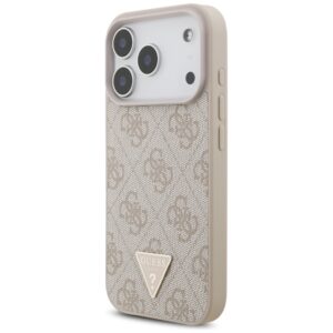 Dėklas Guess 4G Strap Triangle Logo MagSafe for Apple iPhone 17 Pro rožinės spalvos - Image 3