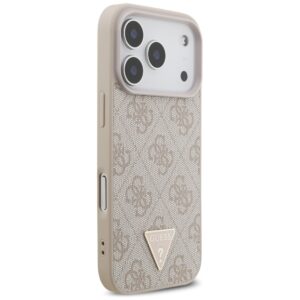 Dėklas Guess 4G Strap Triangle Logo MagSafe for Apple iPhone 17 Pro rožinės spalvos - Image 4