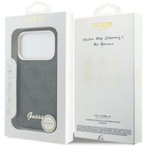 Dėklas Guess 4G Script MagSafe Apple iPhone 17 Pro Max juodos spalvos - Image 8