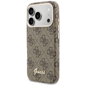 Dėklas Guess 4G Script MagSafe Apple iPhone 17 Pro rudos spalvos - Image 2