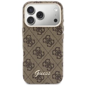 Dėklas Guess 4G Script MagSafe Apple iPhone 17 Pro rudos spalvos - Image 3