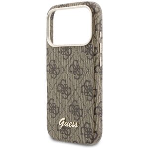 Dėklas Guess 4G Script MagSafe Apple iPhone 17 Pro rudos spalvos - Image 6