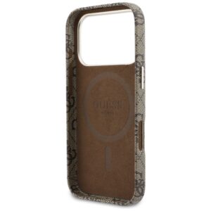 Dėklas Guess 4G Script MagSafe Apple iPhone 17 Pro rudos spalvos - Image 7