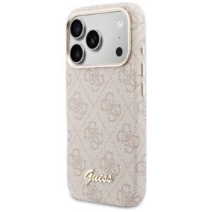 Dėklas Guess 4G Script MagSafe Apple iPhone 17 Pro Max rožinės spalvos - Image 2