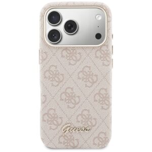 Dėklas Guess 4G Script MagSafe Apple iPhone 17 Pro Max rožinės spalvos - Image 3
