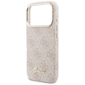Dėklas Guess 4G Script MagSafe Apple iPhone 17 Pro Max rožinės spalvos - Image 6