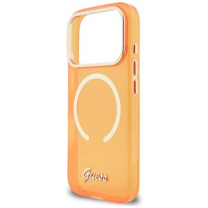 Dėklas Guess IML Script Metal MagSafe Apple iPhone 17 Pro orange - Image 6