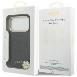 Dėklas Guess Perforated 4G MagSafe Apple iPhone 17 Pro Max juodos spalvos - Image 8