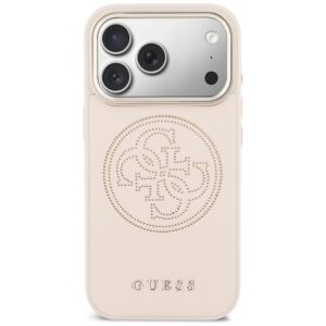 Dėklas Guess Perforated 4G MagSafe Apple iPhone 17 Pro Max rožinės spalvos - Image 3