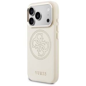 Dėklas Guess Perforated 4G MagSafe Apple iPhone 17 Pro beiege - Image 2