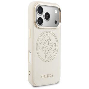 Dėklas Guess Perforated 4G MagSafe Apple iPhone 17 Pro beiege - Image 4