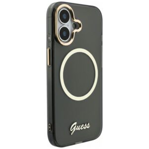 Dėklas Guess IML Script Metal MagSafe Apple iPhone 17 juodos spalvos - Image 4